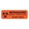Nevs Label, Biohazard Chemically Treated Evidence Do Not Touch 1" x 3" LW-0073 - alternate 1